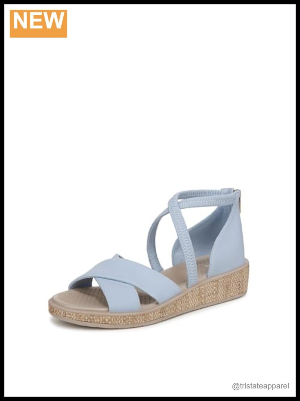 LifeStride Bali Sand Strappy Espadrille Block Heel Sandal